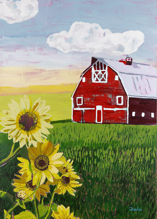 Sunrise Meadow Print - Jessica Allen