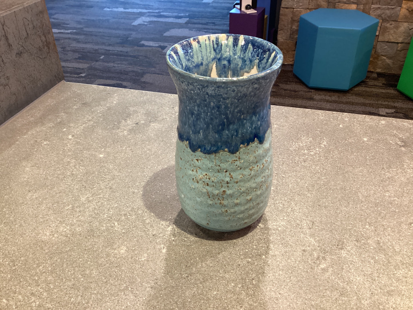 Blue Two Toned Vase JE1