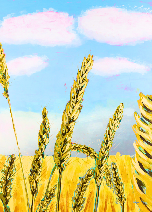 Wonderful Wheat Print - Hannah Woods