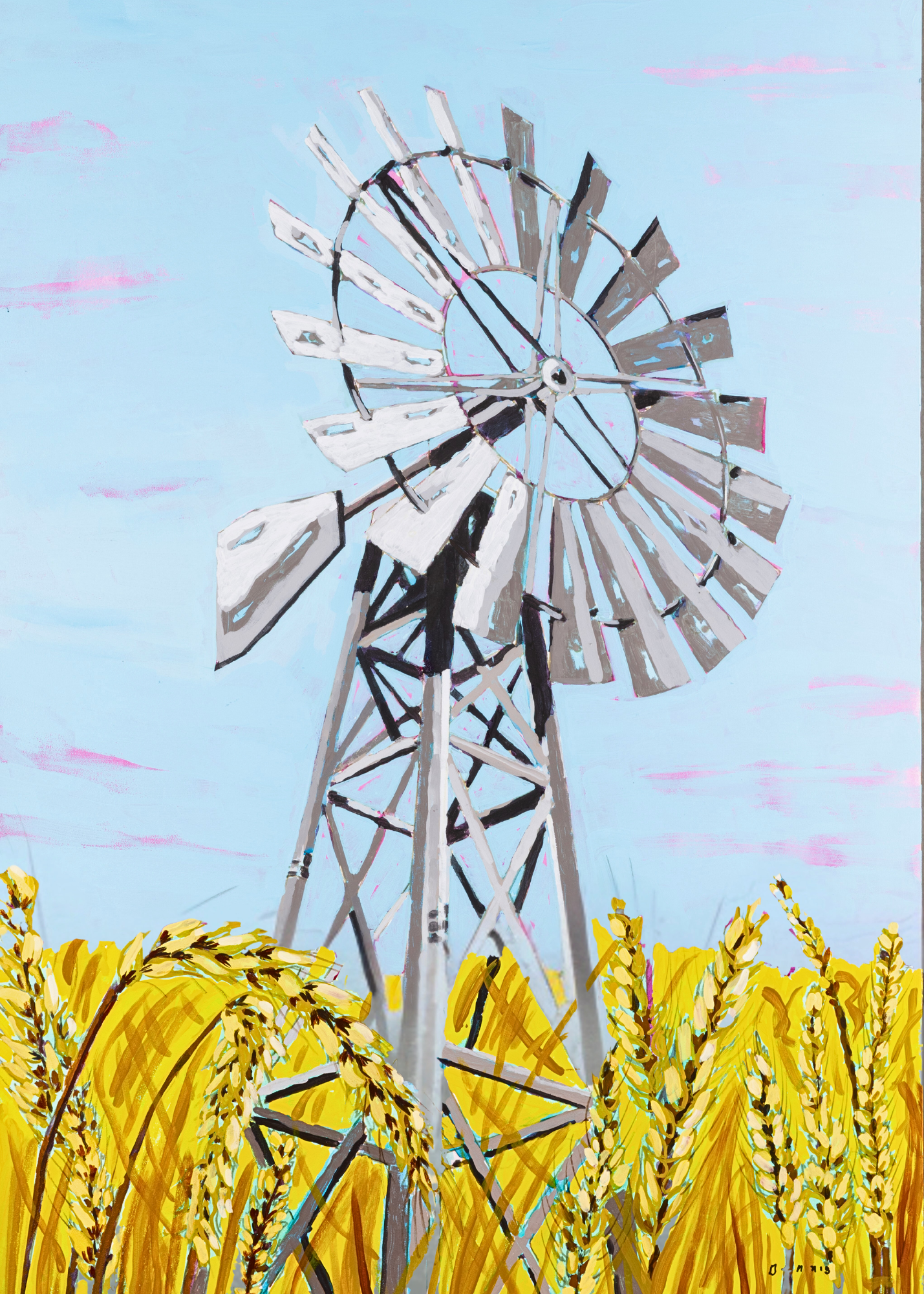 Windmill on the Plains Print - Dennis Youngberg