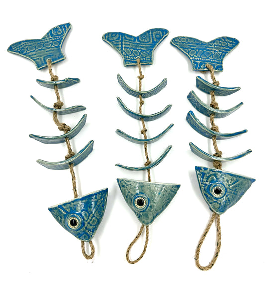 Skeleton Fish Wind Chime