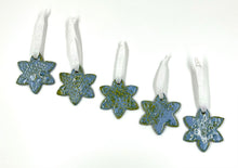 Load image into Gallery viewer, Light Blue Textured Snowflake Ornament
