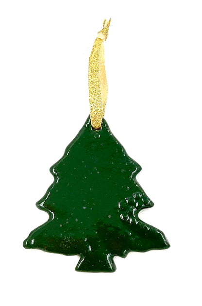 Dark Green Christmas Tree Ornament