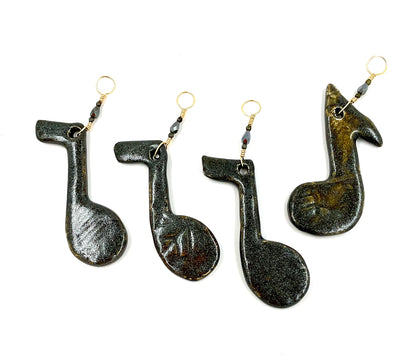 Black Sparkly Music Note