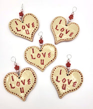 Load image into Gallery viewer, Heart &quot;I Love U&quot; Ornament
