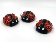 Load image into Gallery viewer, Fancy Lady Bug with Wire Antennas
